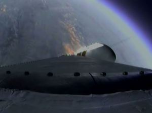 Orion rising over Earth