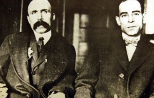 Nicola Sacco left and Bartolomeo Vanzetti. 